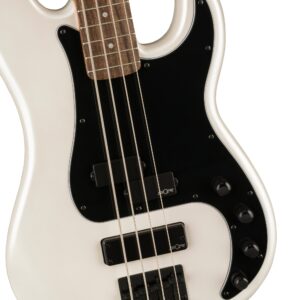 BAJO 4 CUERDAS FENDER SQUIER CONTEMPORARY ACTIVO PRECISION BASS MOD0370481523 EN COLOR BLANCO/NEGRO DIAPASON EN LAUREL