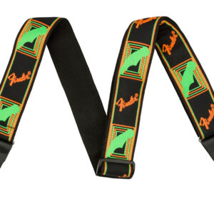 CORREA FENDER PARA GUITARRA MONOGRAMA NEON VERDE/NARANJA MOD0990681301
