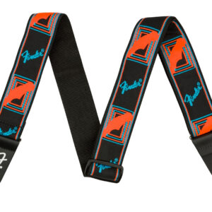 CORREA FENDER PARA GUITARRA MONOGRAMA NEON AZUL/NARANJA MOD0990681302