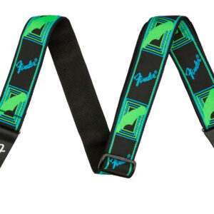 CORREA FENDER PARA GUITARRA MONOGRAMA NEON AZUL/VERDE MOD0990681303
