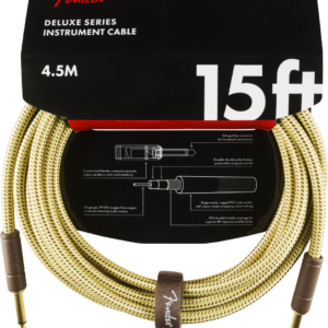 CABLE LINEA FENDER DELUXE 4.5 MTS VERDE MOD0990820084