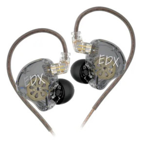 AURICULARES EDX LITE GRIS/TRANSPARENTE SIN MICROFONO