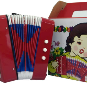 ACORDEON MICHE PARA NI?OS COLOR ROJO
