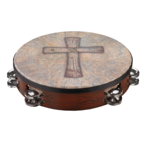 PANDERO MARRON CRUZ RELIGIOSA REMO 10 TA-3010-81-SD049