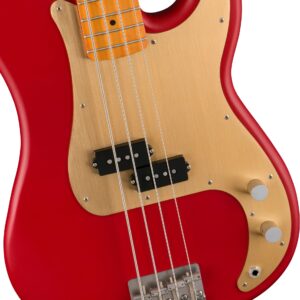 BAJO 4 CUERDAS FENDER SQUIER 40 ANIVERSARIO PRECISION BASS VINTAGE EDITION ROJO MOD0379530554 DIAPASON DE MAPLE