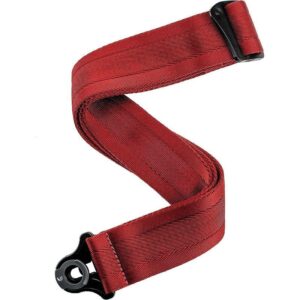 CORREA D"ADDARIO 50MM ROJO SANGRE CON BLOQUEO AUTO GUIT/BAJO
