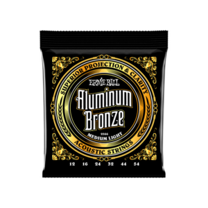 CUERDAS ERNIE BALL MEDIUM LIGHT ALUMINUM BRONCE P02566 (12-54) PARA GUITARRA ACUSTICA TIPO FOLK