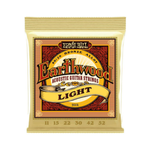 CUERDAS ERNIE BALL EARTHWOOD 80/20 BRONCE LIGHT P02004 (11-52) PARA GUITARRA ACUSTICA TIPO FOLK