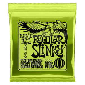 CUERDAS ERNIE BALL REGULAR SLINKY NICKEL WOUND P02221 (10-46) PARA GUITARRA ELECTRICA