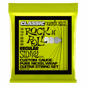 CUERDAS ERNIE BALL REGULAR SLINKY CLASSIC PURE NICKEL P02251 (10-46) PARA GUITARRA ELECTRICA