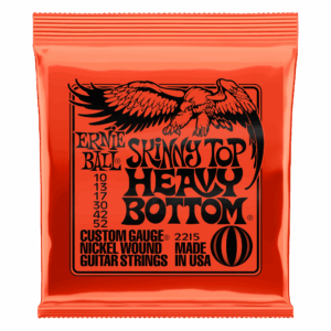 CUERDAS ERNIE BALL SKINNY TOP HEAVY BOTTOM NICKEL P02215 (10-52) PARA GUITARRA ELECTRICA