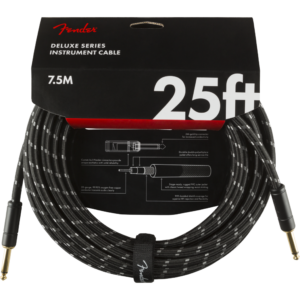 CABLE LINEA FENDER DELUXE 7.5 MTS NEGRO MOD0990820075