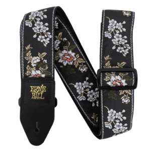 CORREA ERNIE BALL 5362 JACQUARD FLOR BLANCA