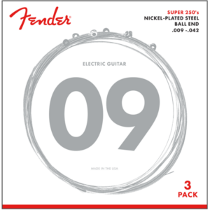 CUERDAS GUIATRRA ELECTRICA FENDER 250L NCKL 9-42 3 PAQUETES MOD0730250309