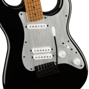 GUITARRA ELECTRICA FENDER SQUIER CONTEMPORARY STRATOCASTER SP BK MOD0370230506 DIAPASON EN MAPLE, NEGRA