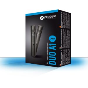 MICROFONO PRODIPE DUO A1 2MIC INSTRUMENTO CONDESADOR UNIDIRRECIONAL