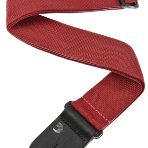 CORREA D"ADDARIO POLIPROPILENO DE 50 MM ROJA PARA GUITARRA