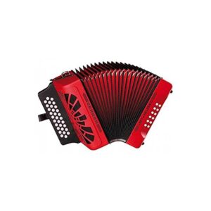 ACORDEON HOHNER REY VALLENATO GCF ROJO A4924S